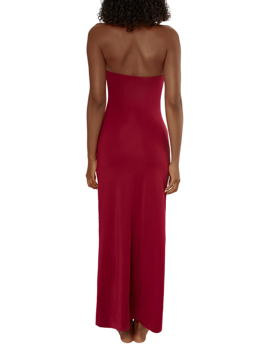 White Lace Maxi Dress with Spaghetti Straps and V-Neckline for Women