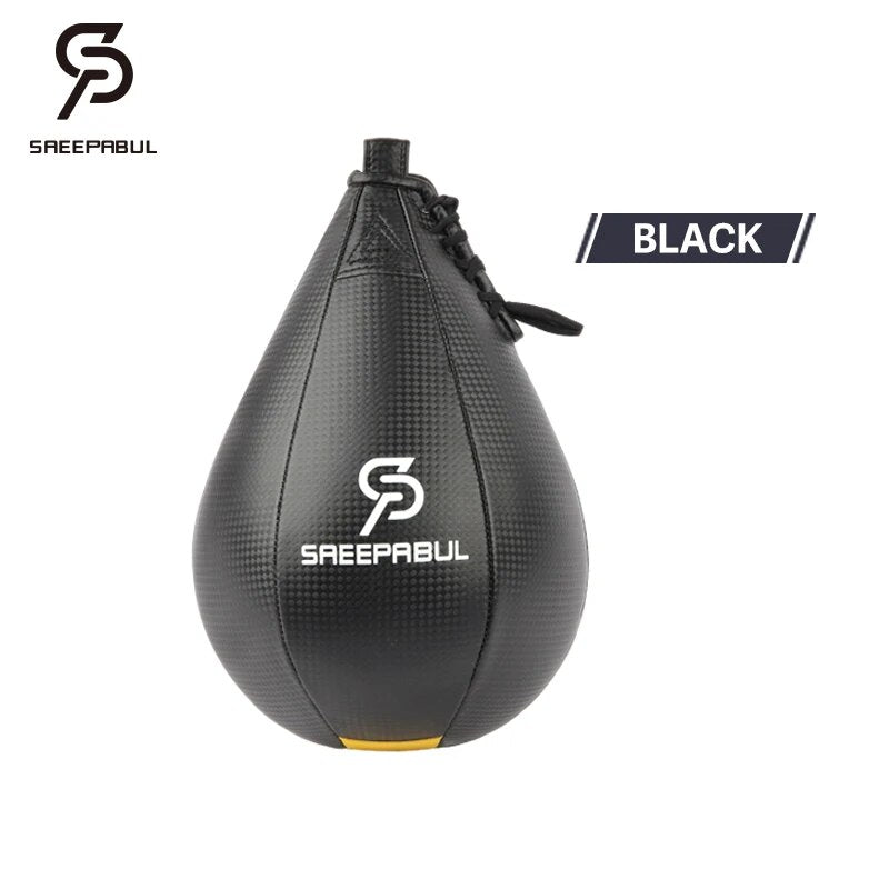 High Quality PU Pear-shaped Boxing Speed Ball Hanging Punching Bag For Thai Fit image 4