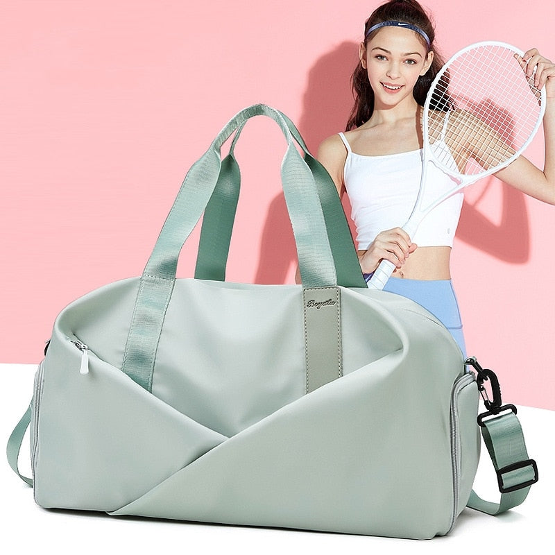 Women Sports Gym Bag Travel Dry Wet Bags Multifunction Swimming Shoulder Messen image 0