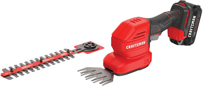 CRAFTSMAN V20 Cordless Handheld Grass Trimmer and Mini Hedge Trimmer Kit image 1