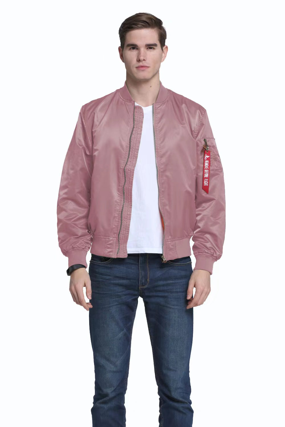 Men MA1 Jackets Autumn Quality Nylon American Military Uniform Aviator Unisex C image 2