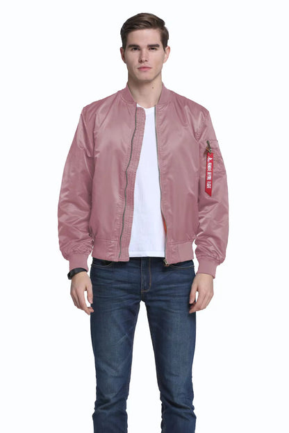 Men MA1 Jackets Autumn Quality Nylon American Military Uniform Aviator Unisex C image 2