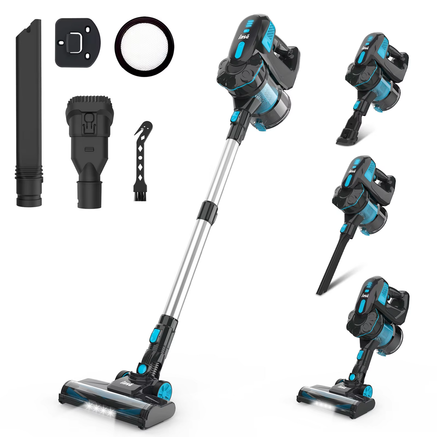 INSE V770 20KPa Cordless Vacuum Cleaner 6-in-1 Cordless Stick Vacuum Up to 45mi image 3