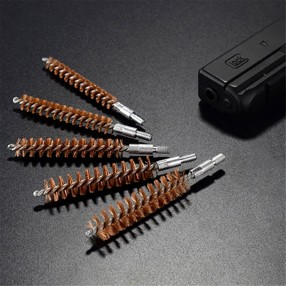 25 lot cleaning brushes tools kits brass rod mop oil bottle for hunting tufting image 3