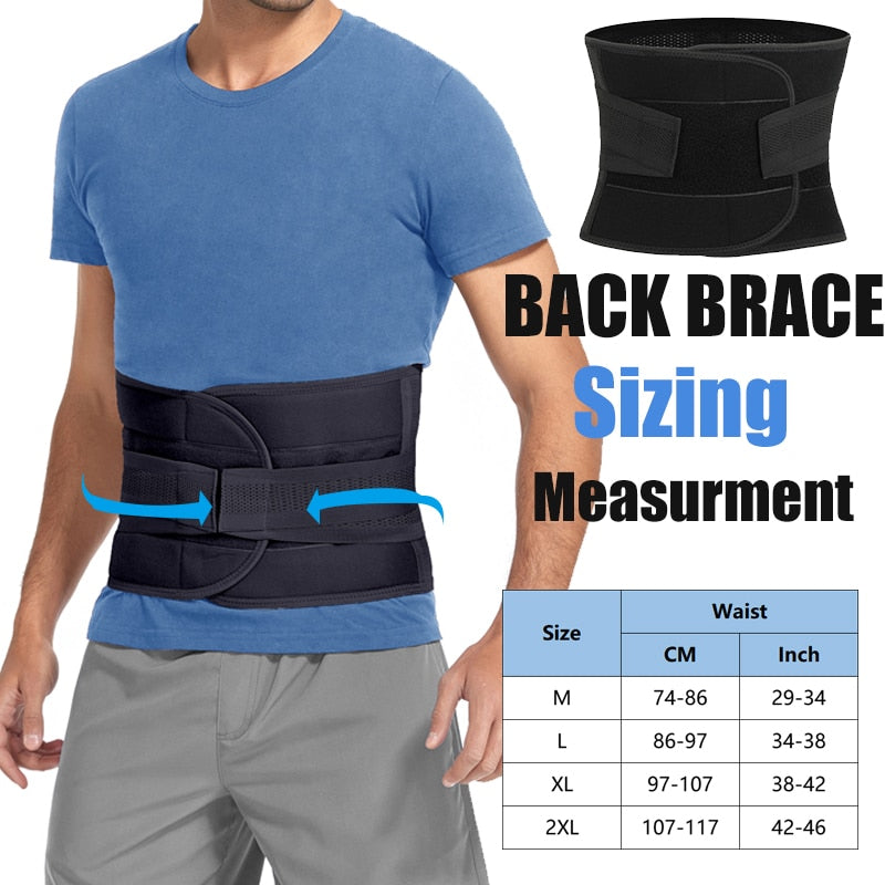 MANIFIQUE Waist Trainer Men Back Support Belt Breathable Mesh Design Slimming B image 7