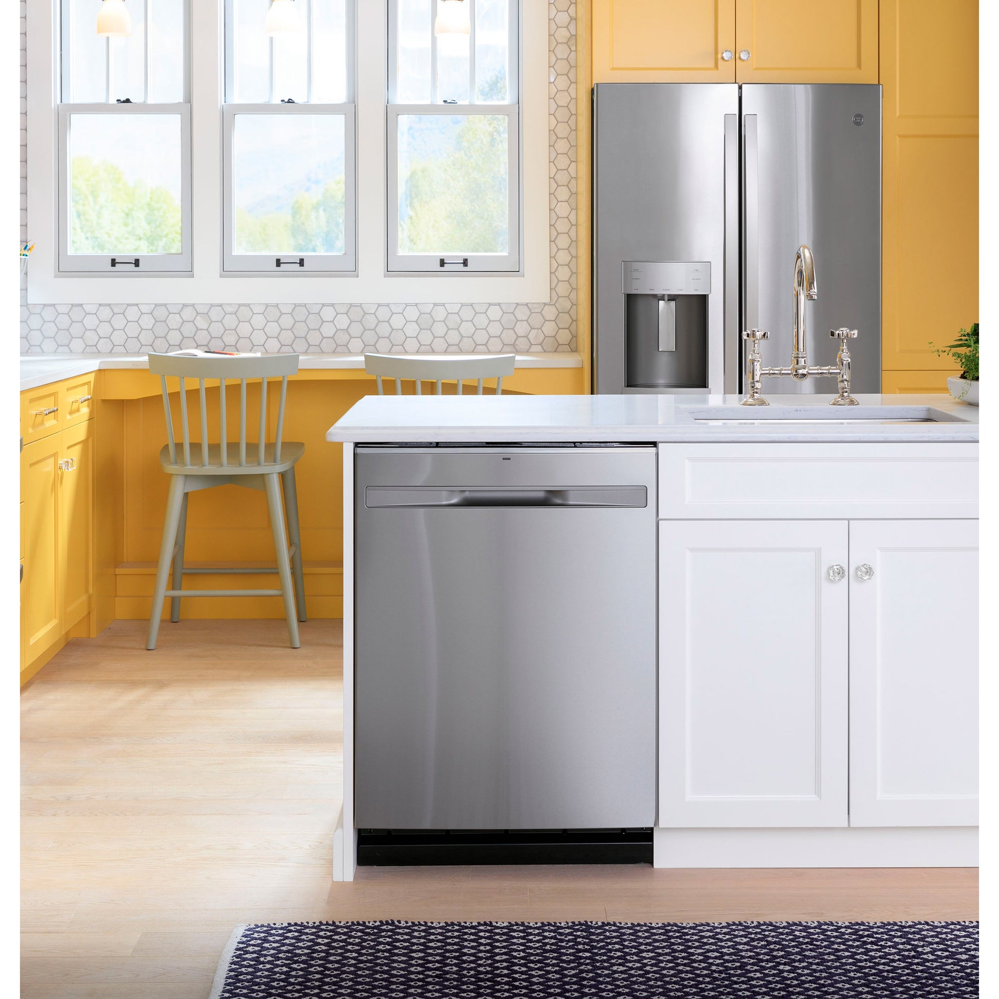 GE Top Control with Stainless Steel Interior Dishwasher with Sanitize Cycle and image 6