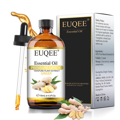 EUQEE 118ML with Dropper Ginger Lavender Essential Oil For Humidifier Diffuser image 1