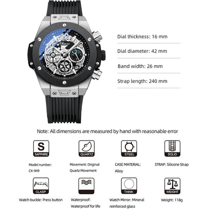 CHENXI Casual Sport Watches for Men Top Brand Luxury Military Waterproof Wrist  image 7