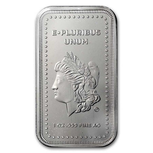 1 oz Silver Bar - Morgan Design image 0