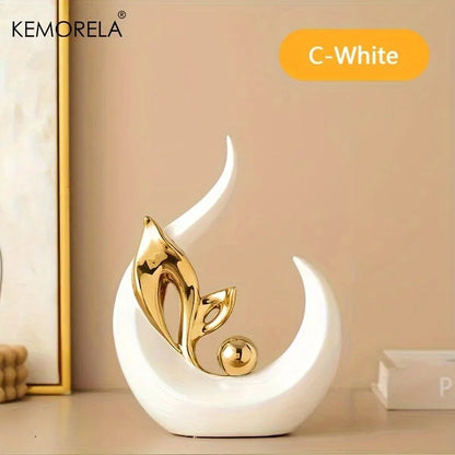 Ceramic Statue Nordic Creative Light Luxury Living Room Decoration Sculptures a image 2
