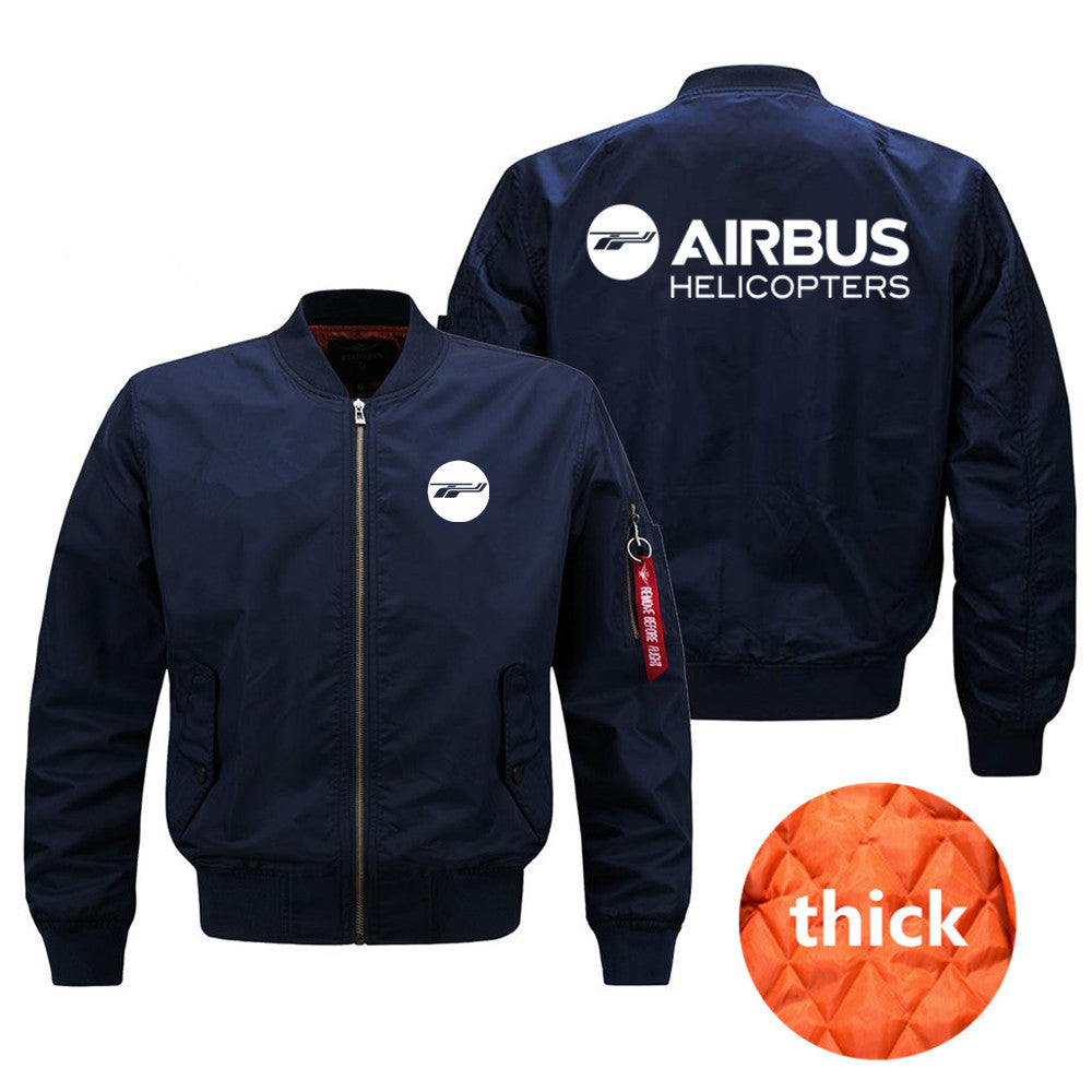 Outdoor Military Airbus Helicopter Aviation Pilots Ma1 Bomber Flight Jacket Coa image 3