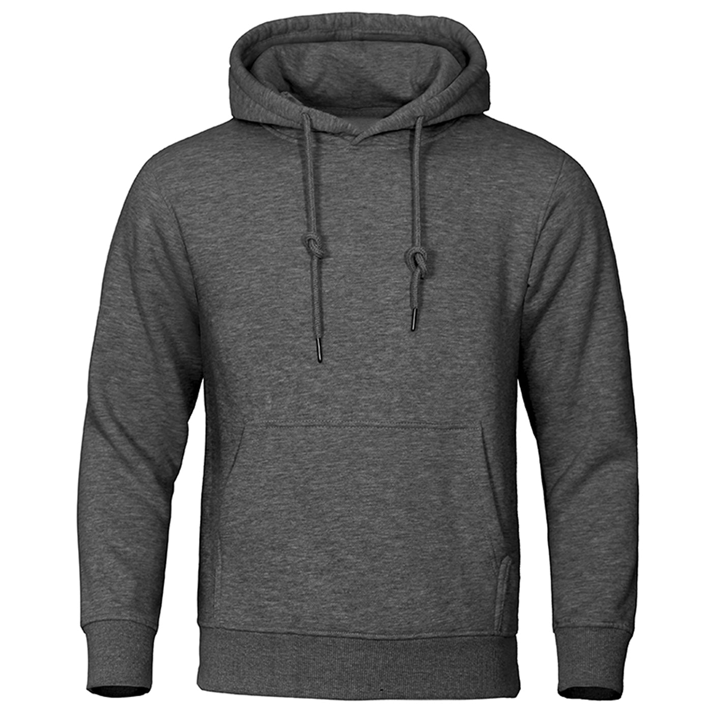 Solid Color Men Hoodies Fleece Warm Men's Sweatshirt Fashion Streetwear Casual M