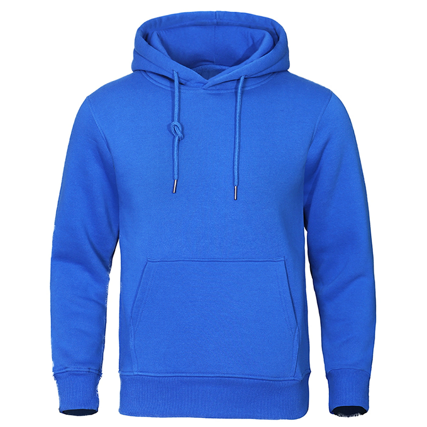 Solid Color Men Hoodies Fleece Warm Men's Sweatshirt Fashion Streetwear Casual M