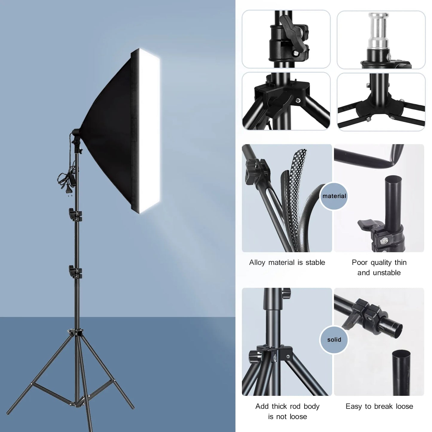 Professional Photography softbox Lighting soft box With Tripod E27 Photographic image 1