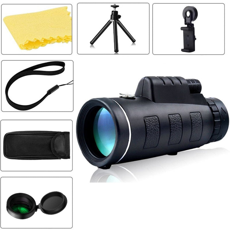 40X60 HD Professional Telescope Monocular Night Powerful Binoculars Waterproof image 1