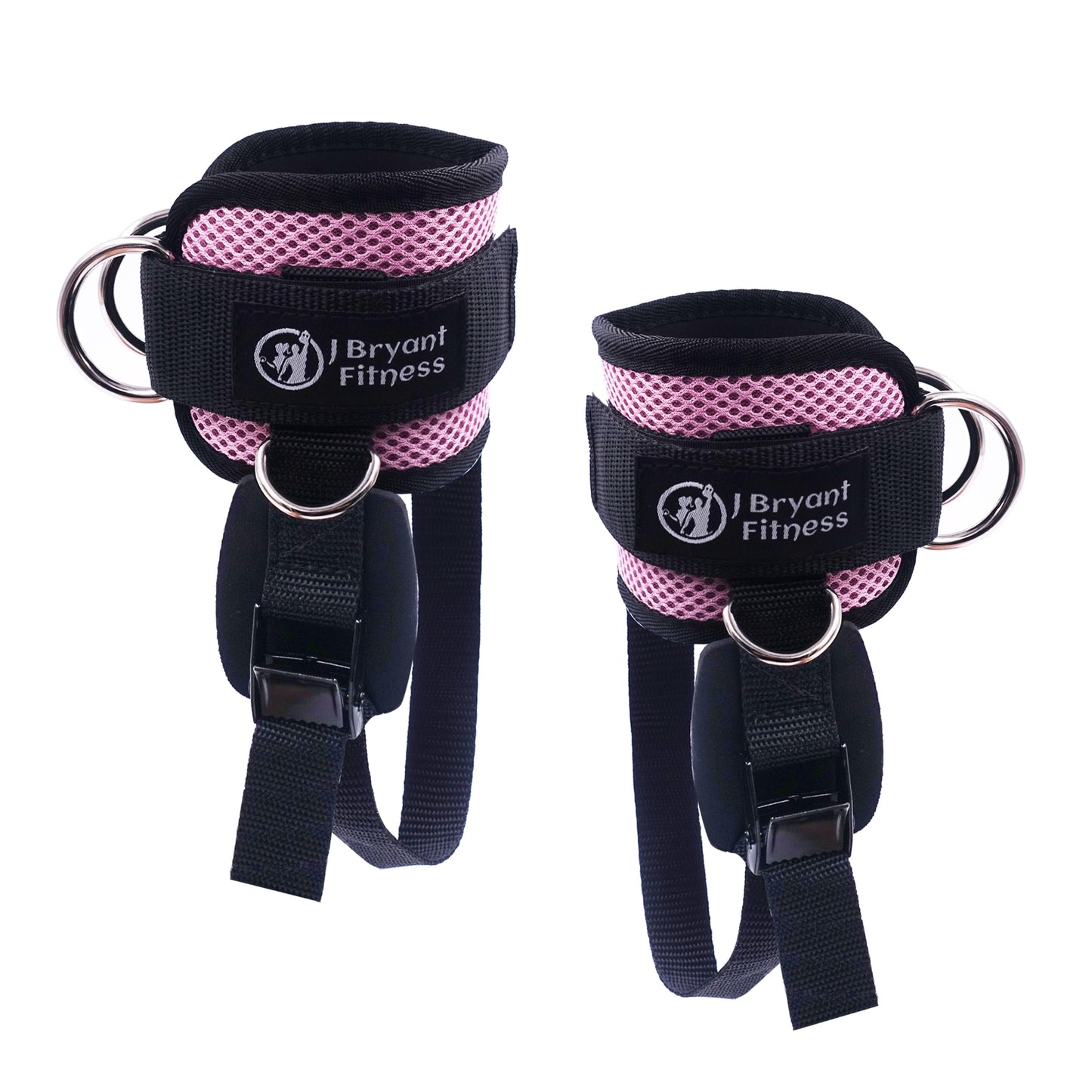 Fitness Adjustable Ankle Straps 4 D-rings for Cable Machines Comfort fit Neopre image 0