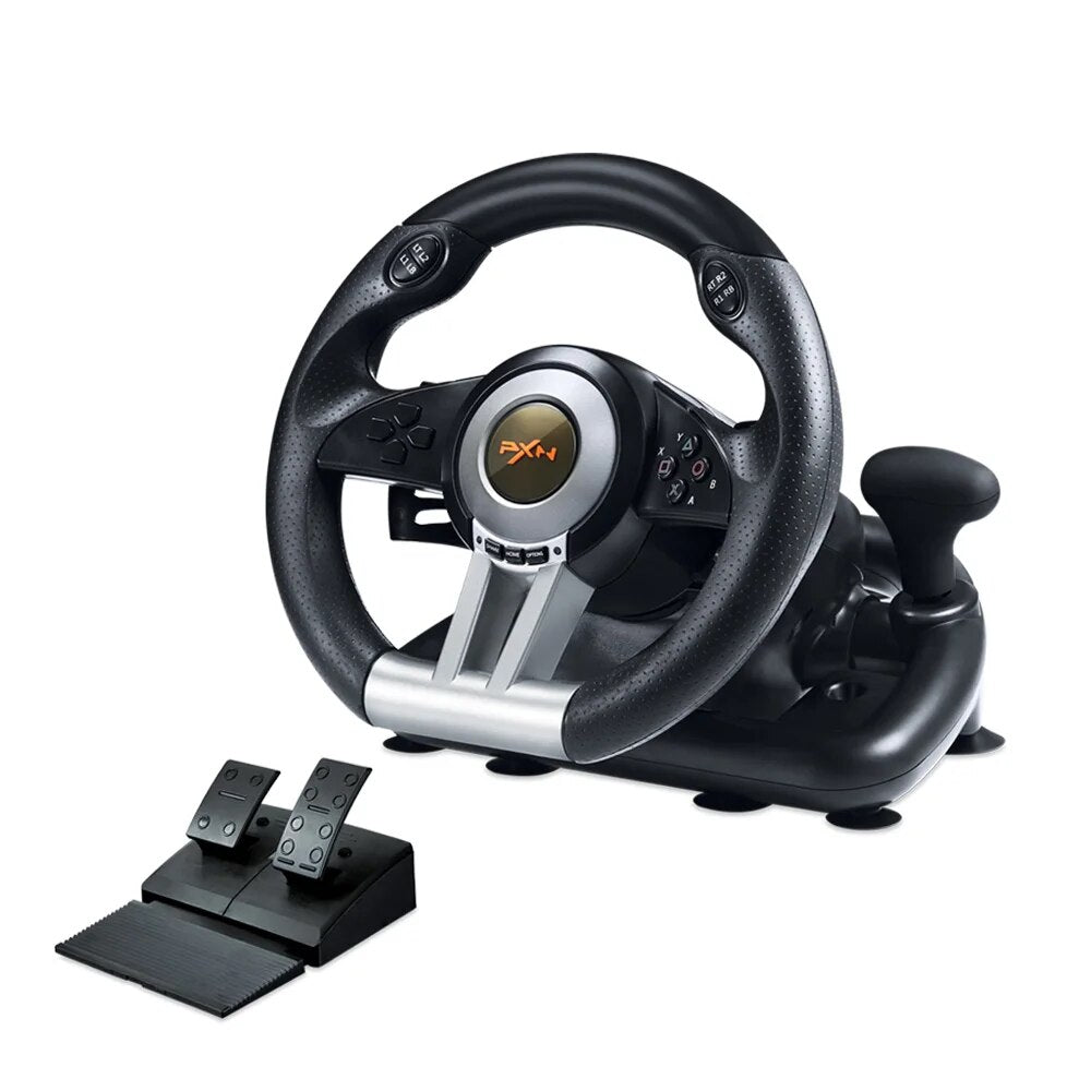 PXN V3 Pro Game Steering Wheel Racing Simulator 180 Rotation Gaming Volante For image 1
