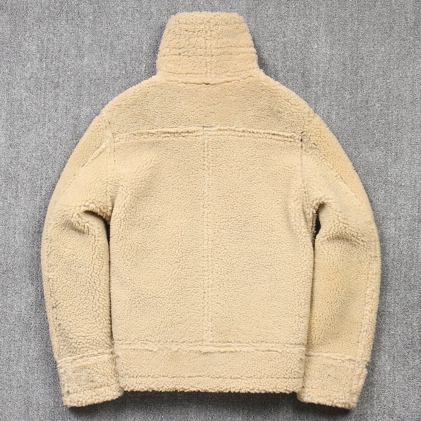 2025 Men's Winter Aviator Real Leather Jacket Sheepskin Shearling Genuine Leath image 3