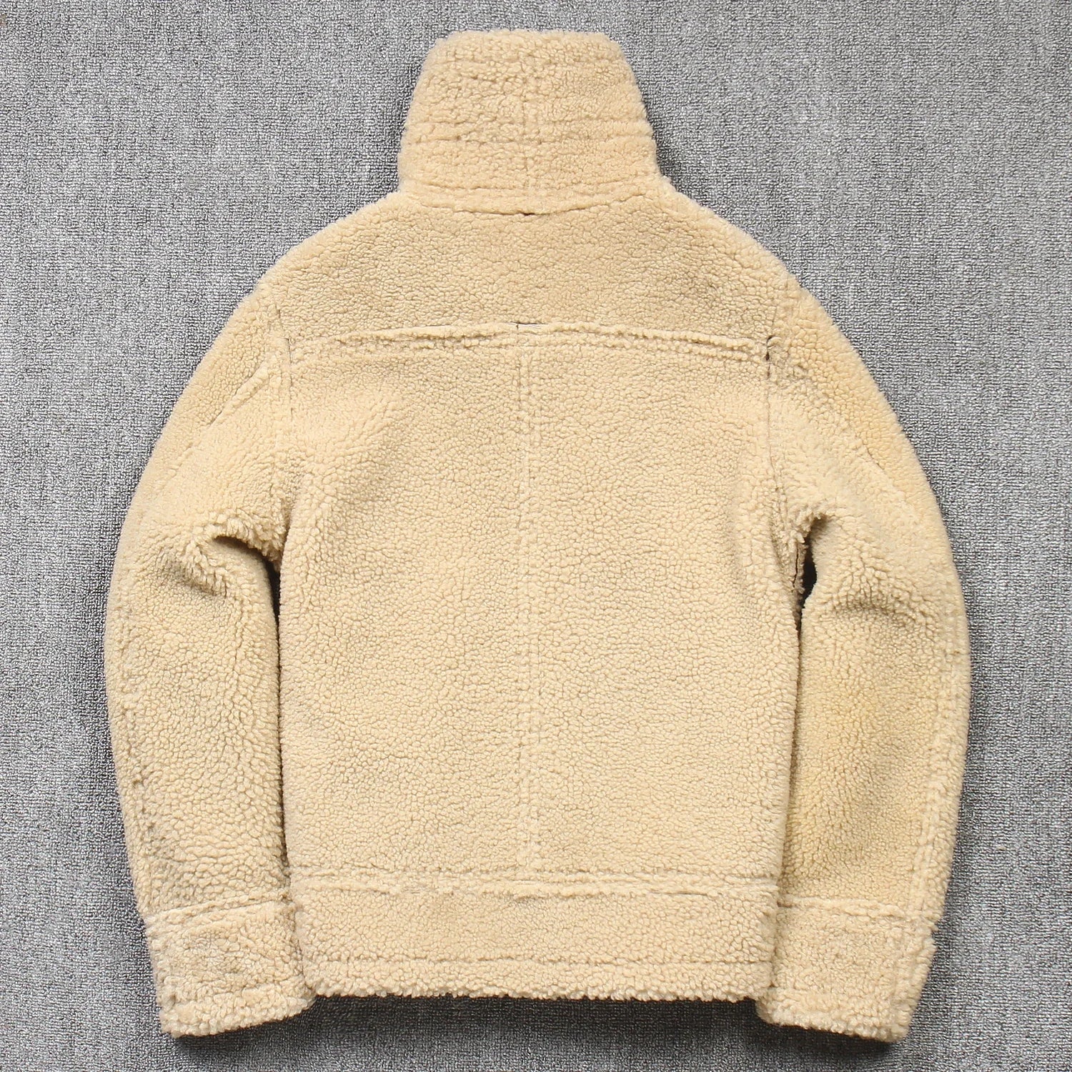 2025 Men's Winter Aviator Real Leather Jacket Sheepskin Shearling Genuine Leath image 3