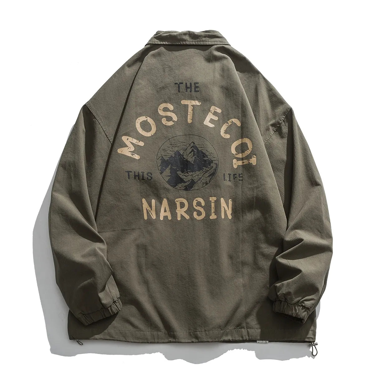 Japanese Retro Zipper Bomber Jacket Men Harajuku Pilot Vintage Streetwear Lette image 3