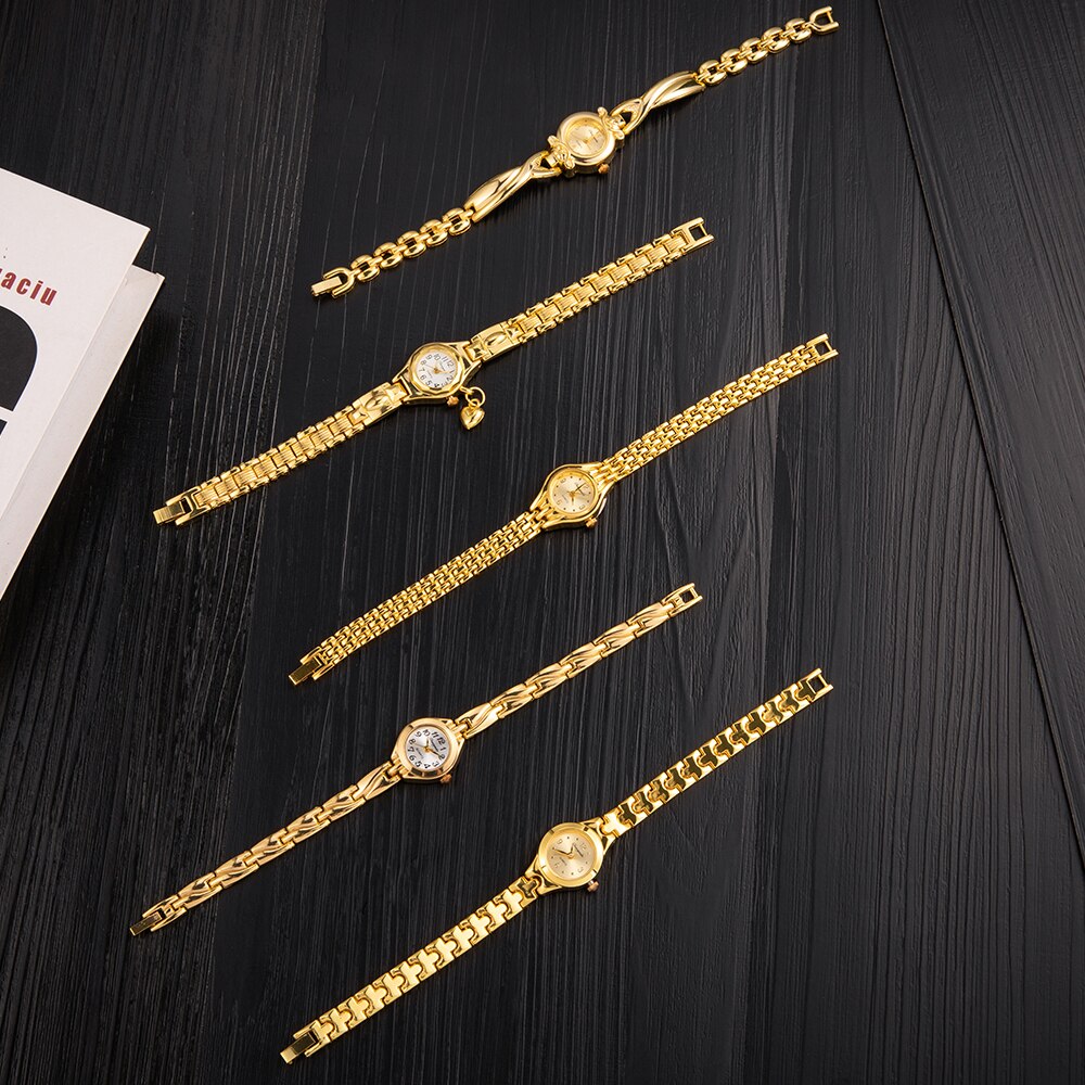 Simple Elegant Small Women's Watches Luxury Brand Gold Wrist Watches for Women  image 9