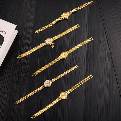 Simple Elegant Small Women's Watches Luxury Brand Gold Wrist Watches for Women  image 9