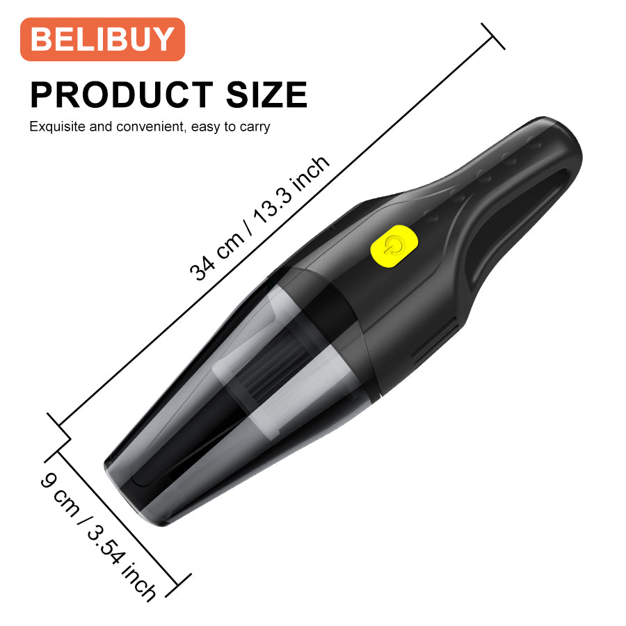ABS Car Vacuum Cleaner Strong Suction Cleaning Mini Machine Wireless Portable H image 5