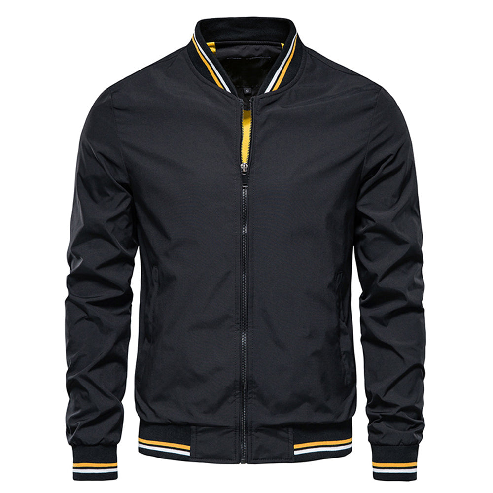 Spring Summer Jacket Men Black Casual Slim Fit Baseball Men Jackets New