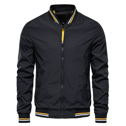 Spring Summer Jacket Men Black Casual Slim Fit Baseball Men Jackets New