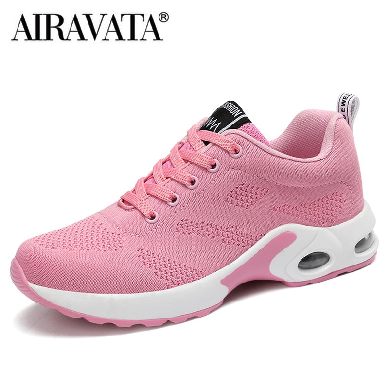 Women's Fashion Air Cushion Sports Running Flat Soft Bottom Sneaker Mesh Breath image 7