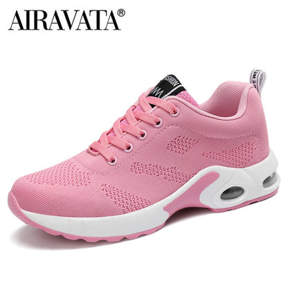 Women Fashion Air Cushion Sports Running Flat Soft Bottom Sneaker Mesh Breath image 7