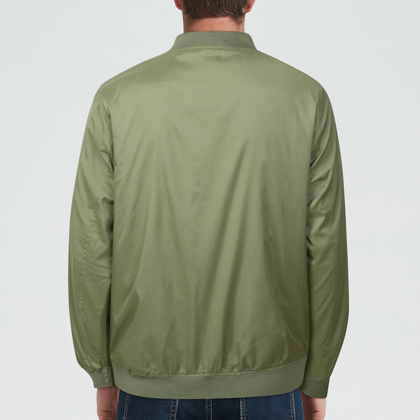 Men's Bomber Jacket Fashion Stylish Lightweight Windbreaker Spring Fall Casual  image 5