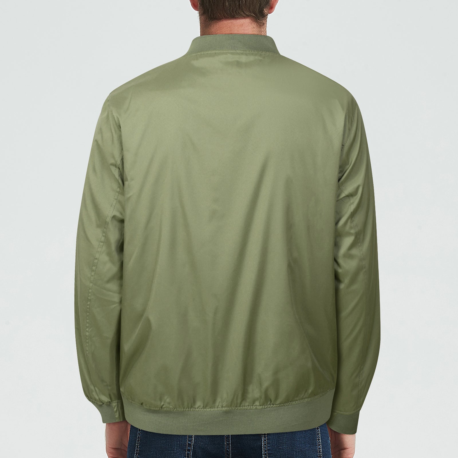 Men's Bomber Jacket Fashion Stylish Lightweight Windbreaker Spring Fall Casual  image 5