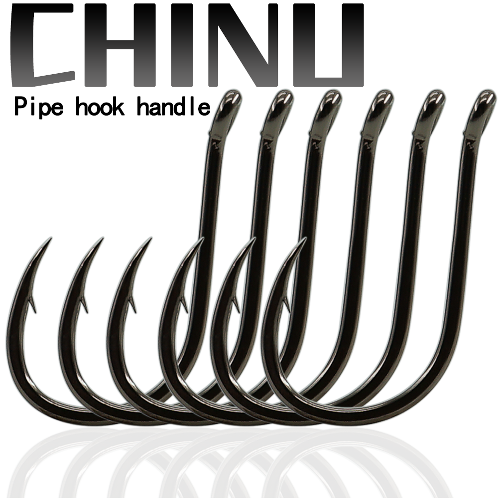 CHINU Fishing Hooks Set Barbed Single Circle Carp Hook High Carbon Steel Sea Fi
