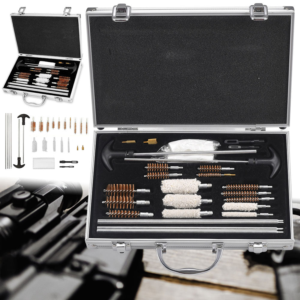 25 lot cleaning brushes tools kits brass rod mop oil bottle for hunting tufting image 0