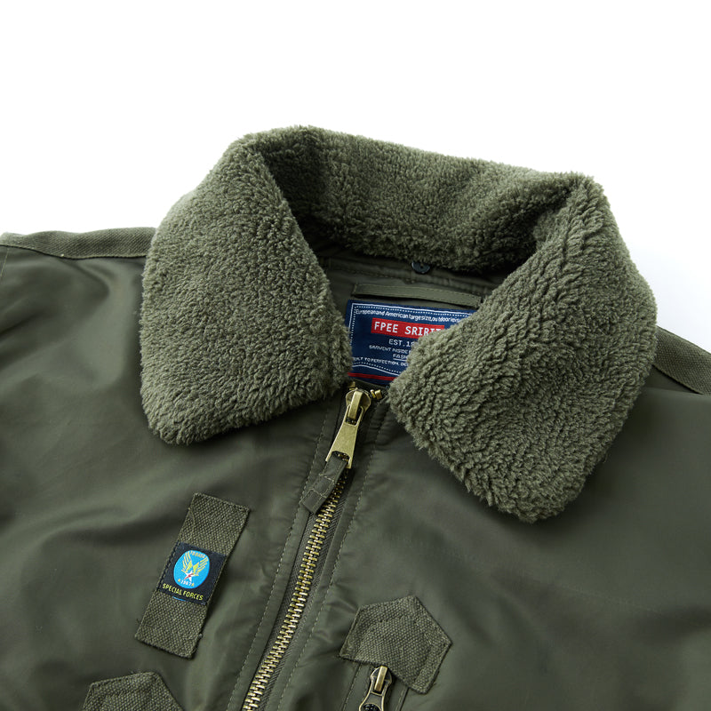 Aviator Jacket Winter Men Waterproof Fleecing Coat Outdoor Military Multi-Pocke image 10