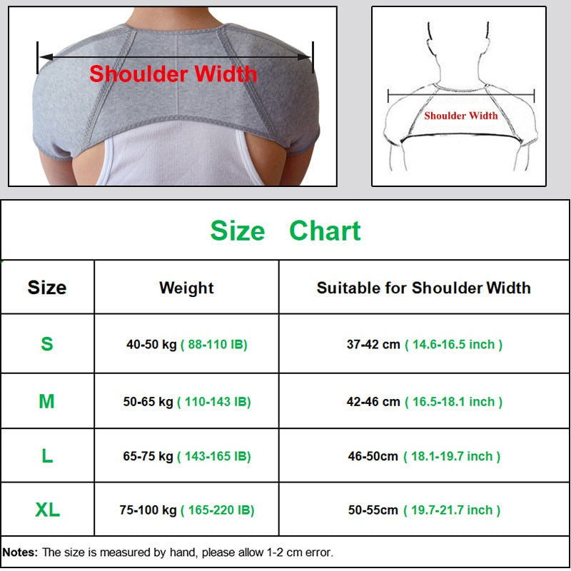 Tom's Hug Brand Bamboo Charcoal Back Support Shoulder Guard Brace Retaining Str image 6