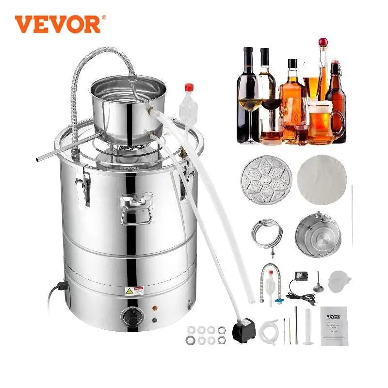 VEVOR 30/50L Stainless Steel Alcohol Distiller Alcohol Still Essential Oil Brew image 3
