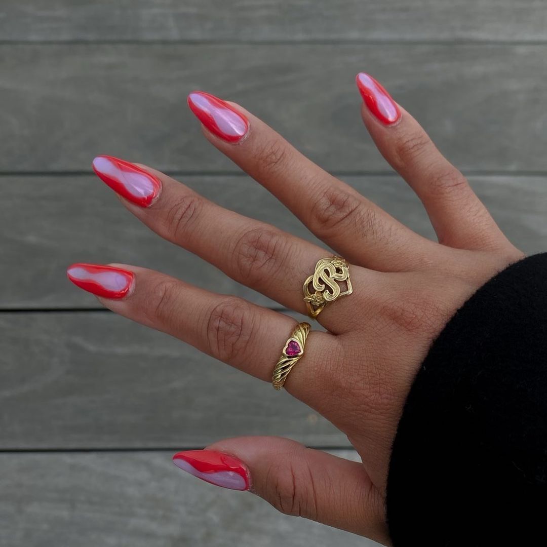 Personalise Initials Heart Ring For Women Custome Gold Letter Bridesmaid Gift F image 2