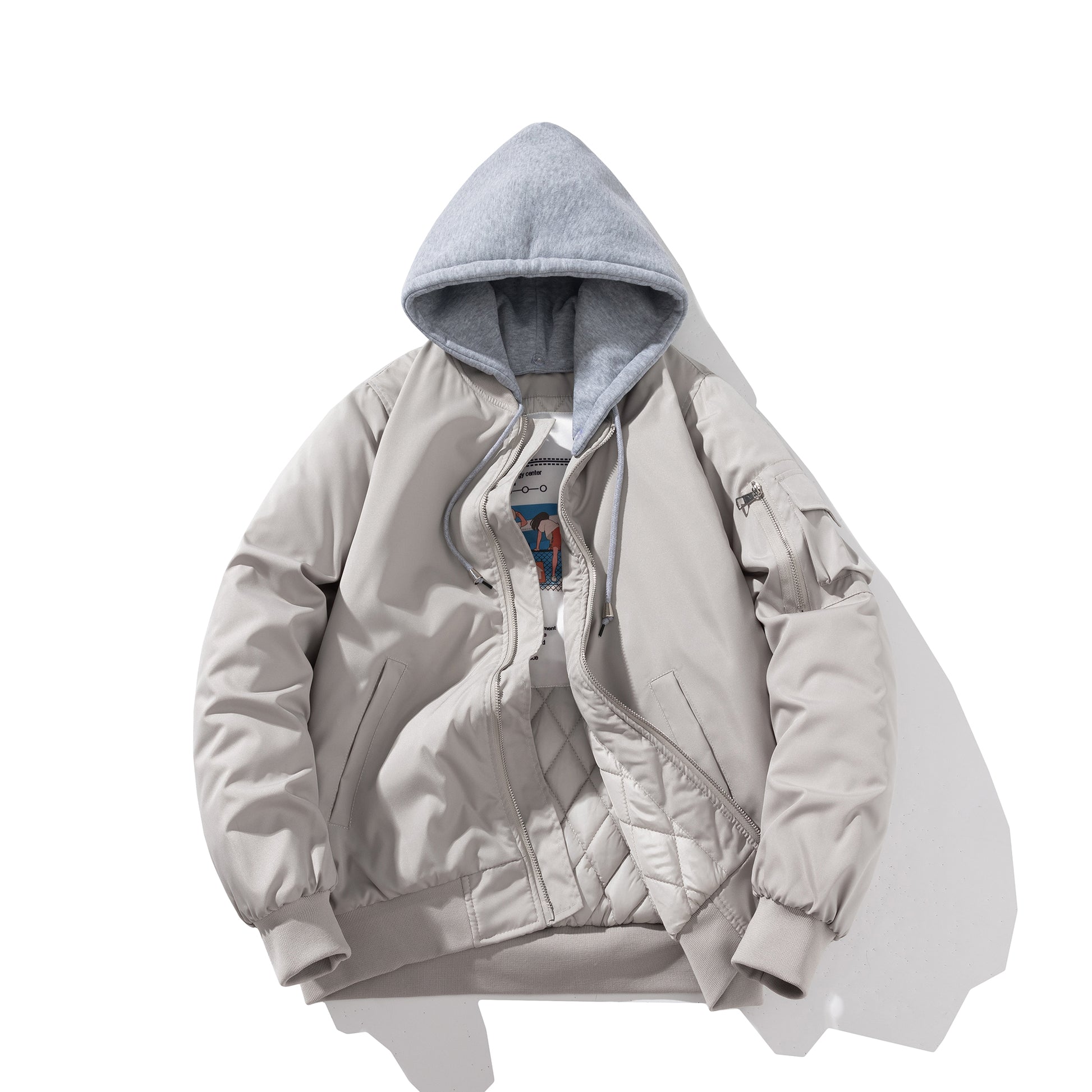 Men Bomber Jacket Autumn Winter Pilot Jacket Women Fashion Solid Baseball Coat  image 19