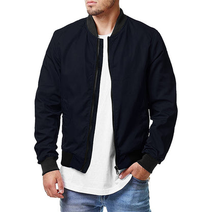New Military Jacket Men's Slim Bomber Jacket Spring Autumn R Men Outerwear Ma-1 image 3