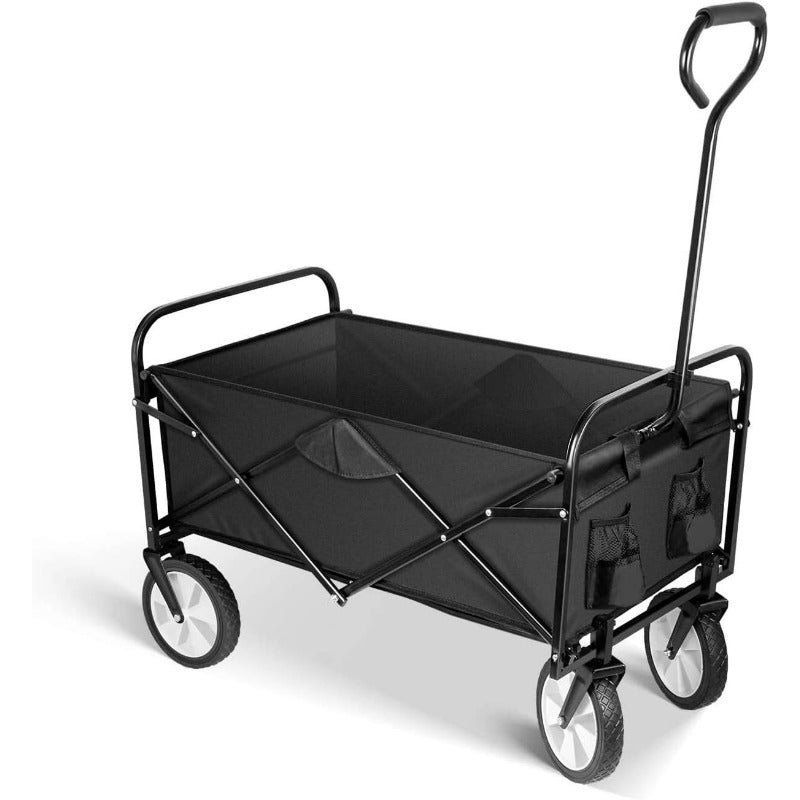 Rolling Collapsible Garden Cart Camping Wagon, with 360 Degree Swivel Wheels & image 1
