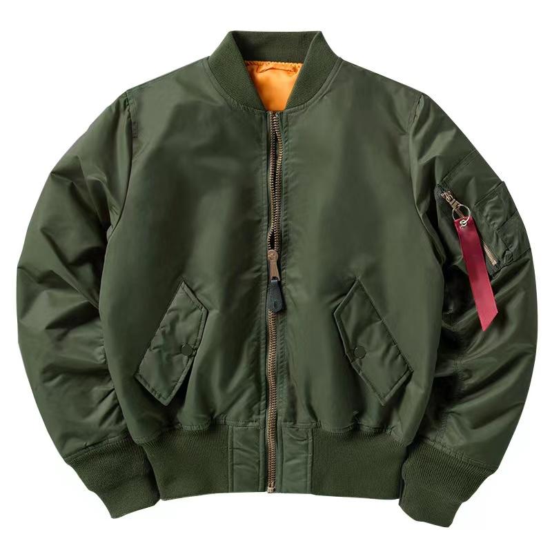 Men MA1 Jackets Autumn Quality Nylon American Military Uniform Aviator Unisex C image 5