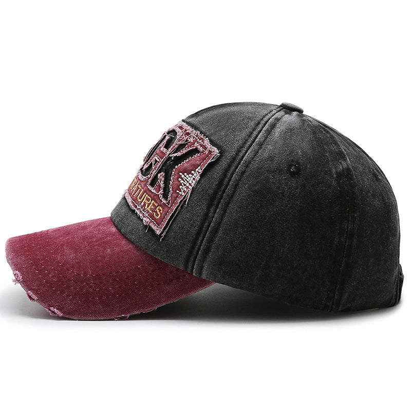Korean Version Of The New Washed Letter Spring And Autumn Cap Men's And Women's image 5