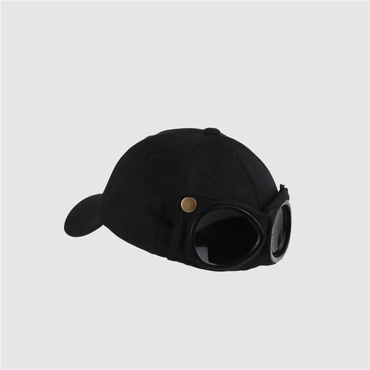 New Aviator Hat Summer Personality Glasses Baseball Cap Female Unisex Sunglasse image 0