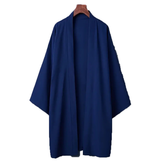 2024 New Men's Long Solid Color Japanese Kimono Poncho Summer Casual Loose Wome
