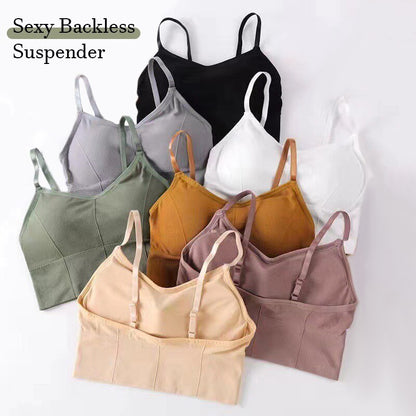 Backless Sportswear Woman Gym Sports Bra Seamless Women's Underwear Adjustable S image 1