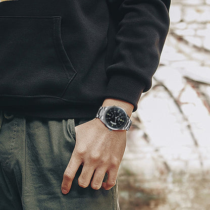 WINNER Business Mechanical Men Watch Casual Calendar Window Black Minimalist Di image 6