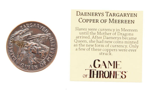 Game of Thrones Daenerys Targaryen Queen of Meereen Copper Coin image 0