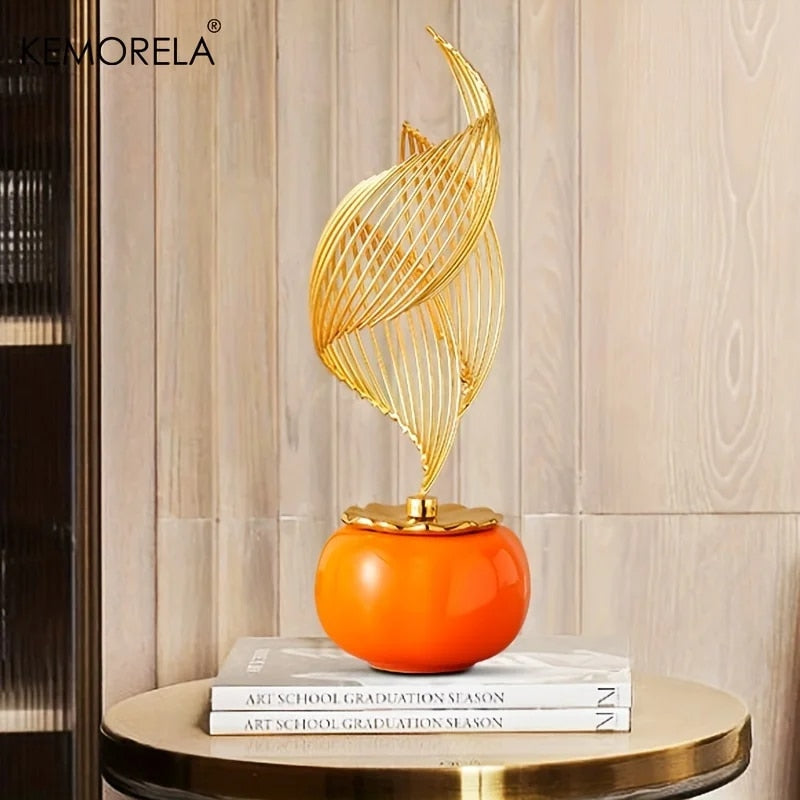 Ceramic Statue Nordic Creative Light Luxury Living Room Decoration Sculptures a image 11